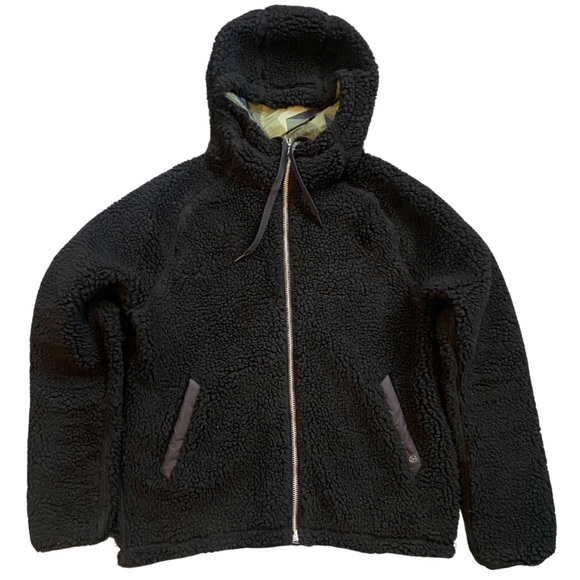 Rag & Bone Men’s Hooded Sherpa Puffer Jacket - Picture 4 of 10